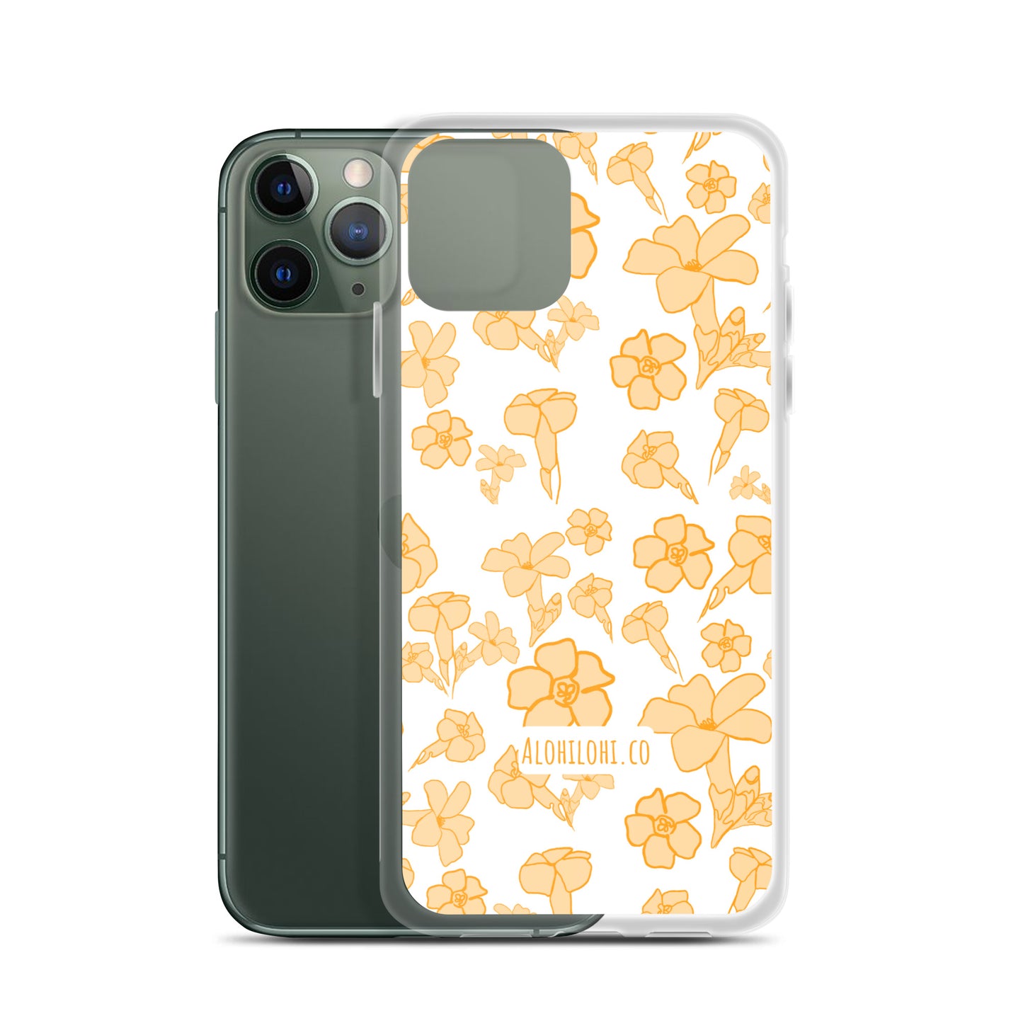Pua Kenikeni on Keʻokeʻo - Clear iPhone Case