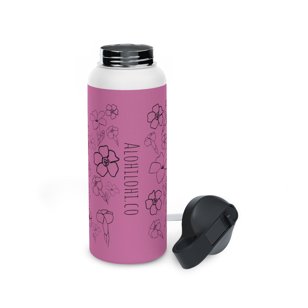 Pua Kenikeni in ʻĀkala/Pink - Stainless Steel Water Bottle