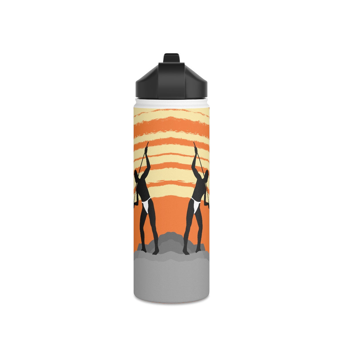 ʻŌkoholua in ʻAlani/Orange - Stainless Steel Water Bottle