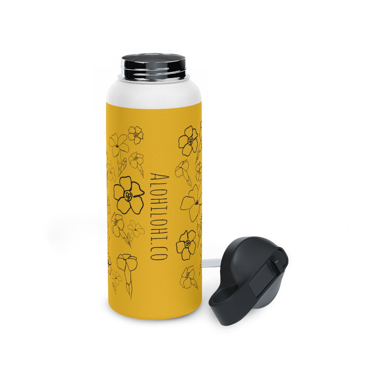 Pua Kenikeni in Melemele/Yellow - Stainless Steel Water Bottle