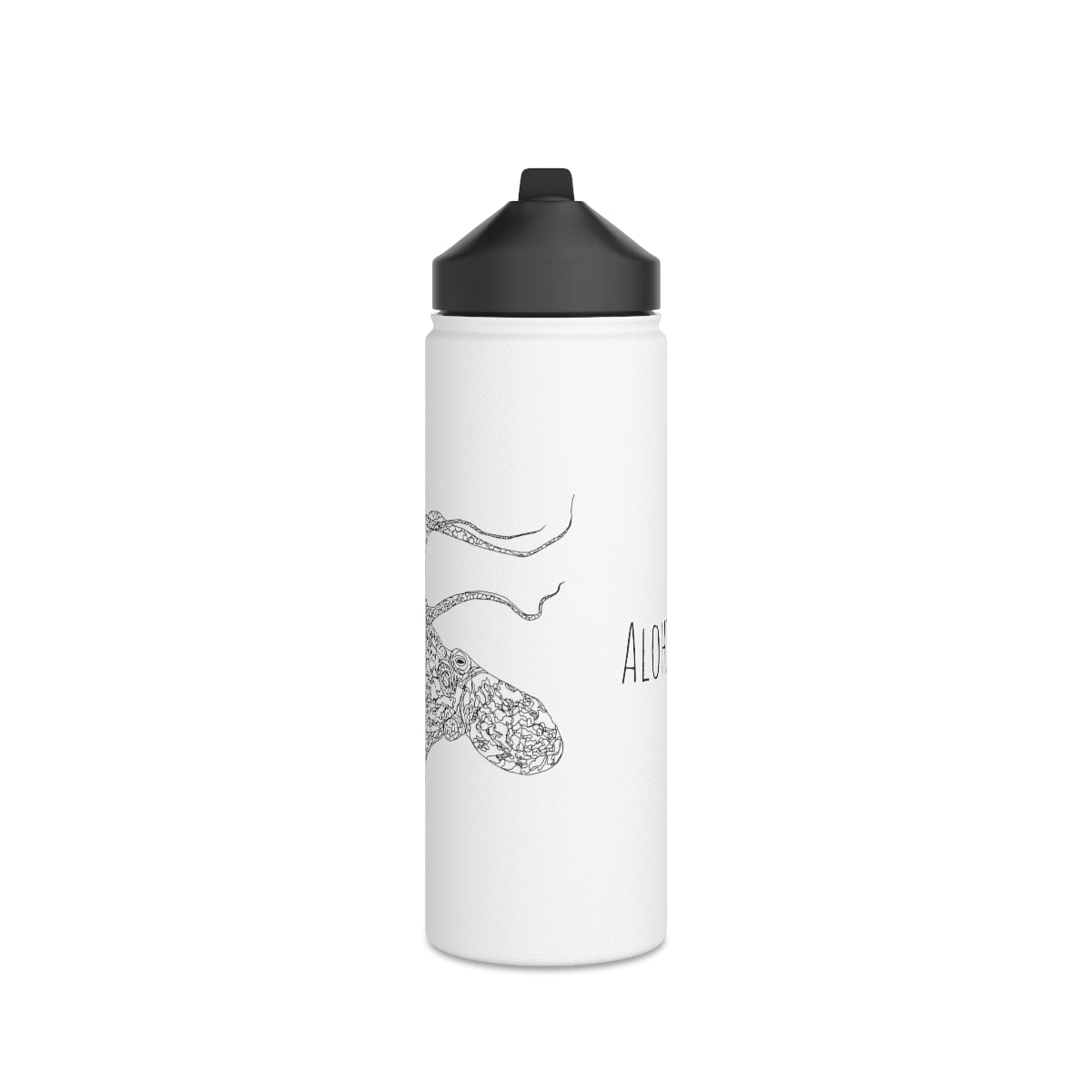 Heʻe (ʻEleʻele) - Stainless Steel Water Bottle