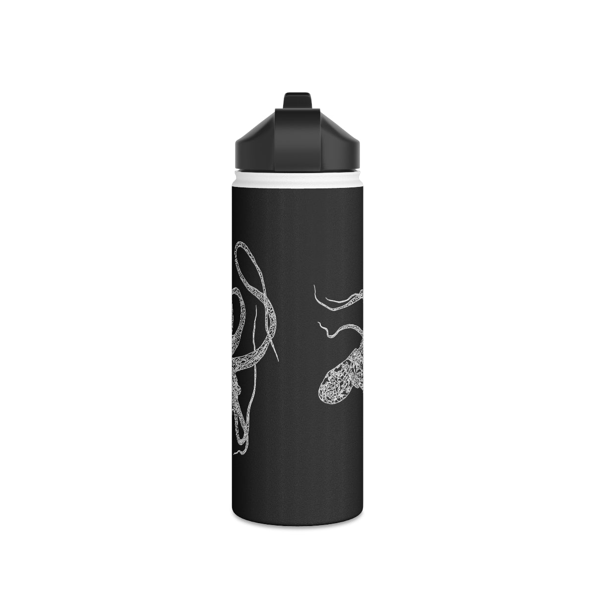 Heʻe (in ʻEleʻele/Black) - Stainless Steel Water Bottle