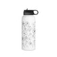 Pua Kenikeni (B&W) - Stainless Steel Water Bottle