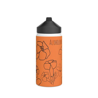 Pua Kenikeni (E) in ʻAlani/Orange - Stainless Steel Water Bottle