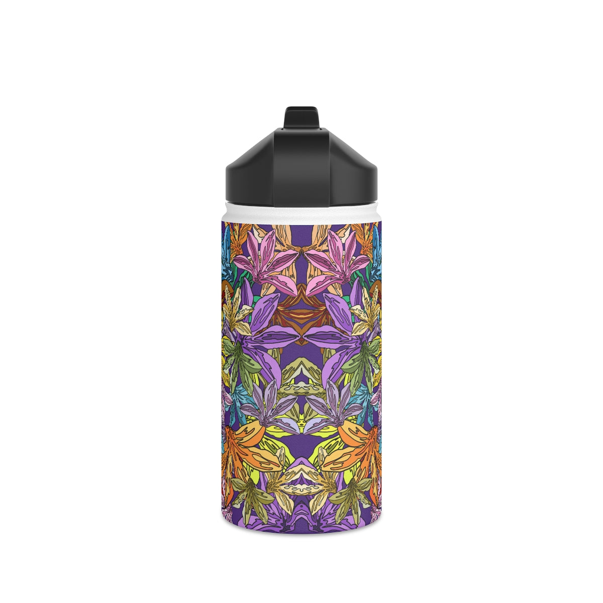 Naupaka (in Poni/Purple) - Stainless Steel Water Bottle