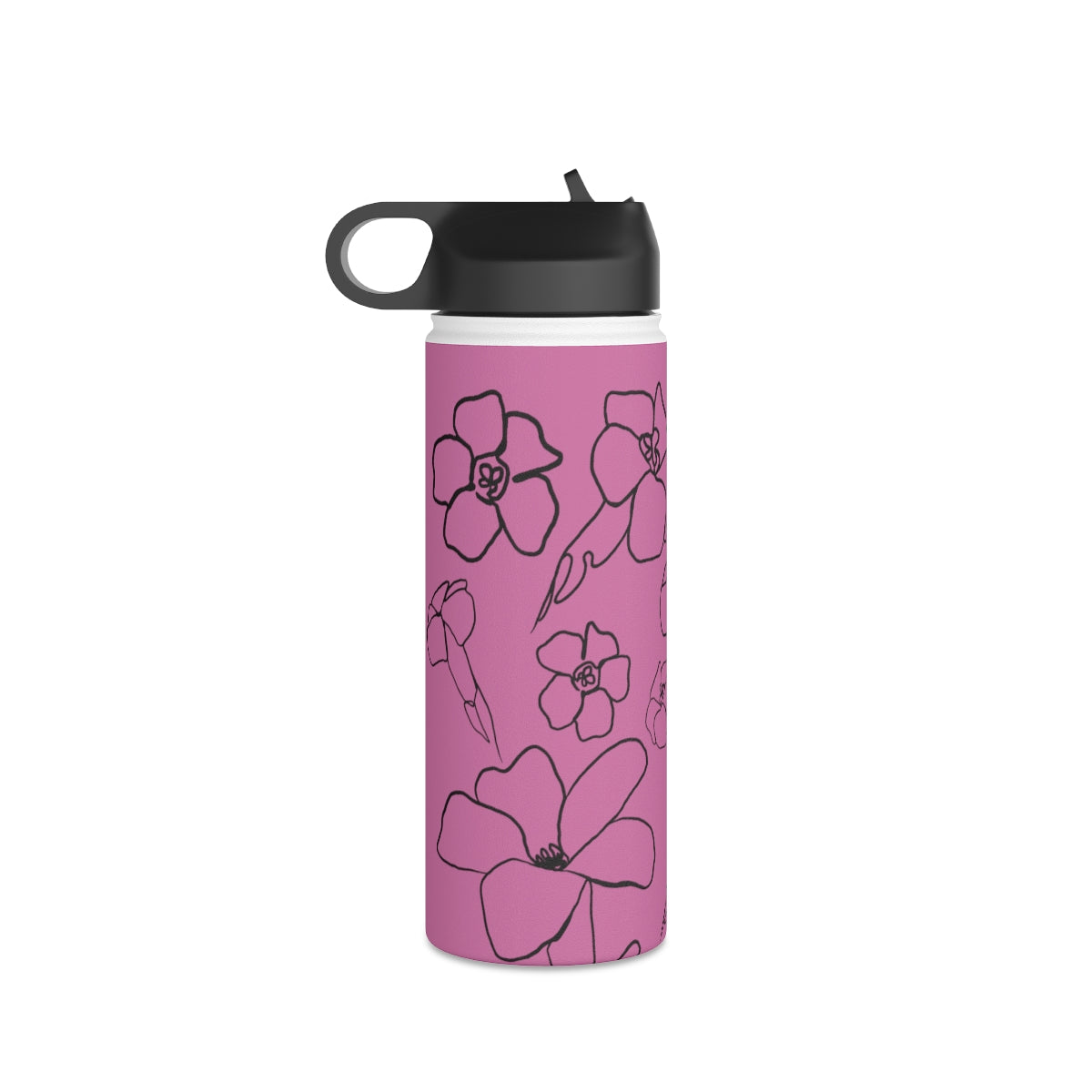 Pua Kenikeni (E) in ʻĀkala/Pink - Stainless Steel Water Bottle