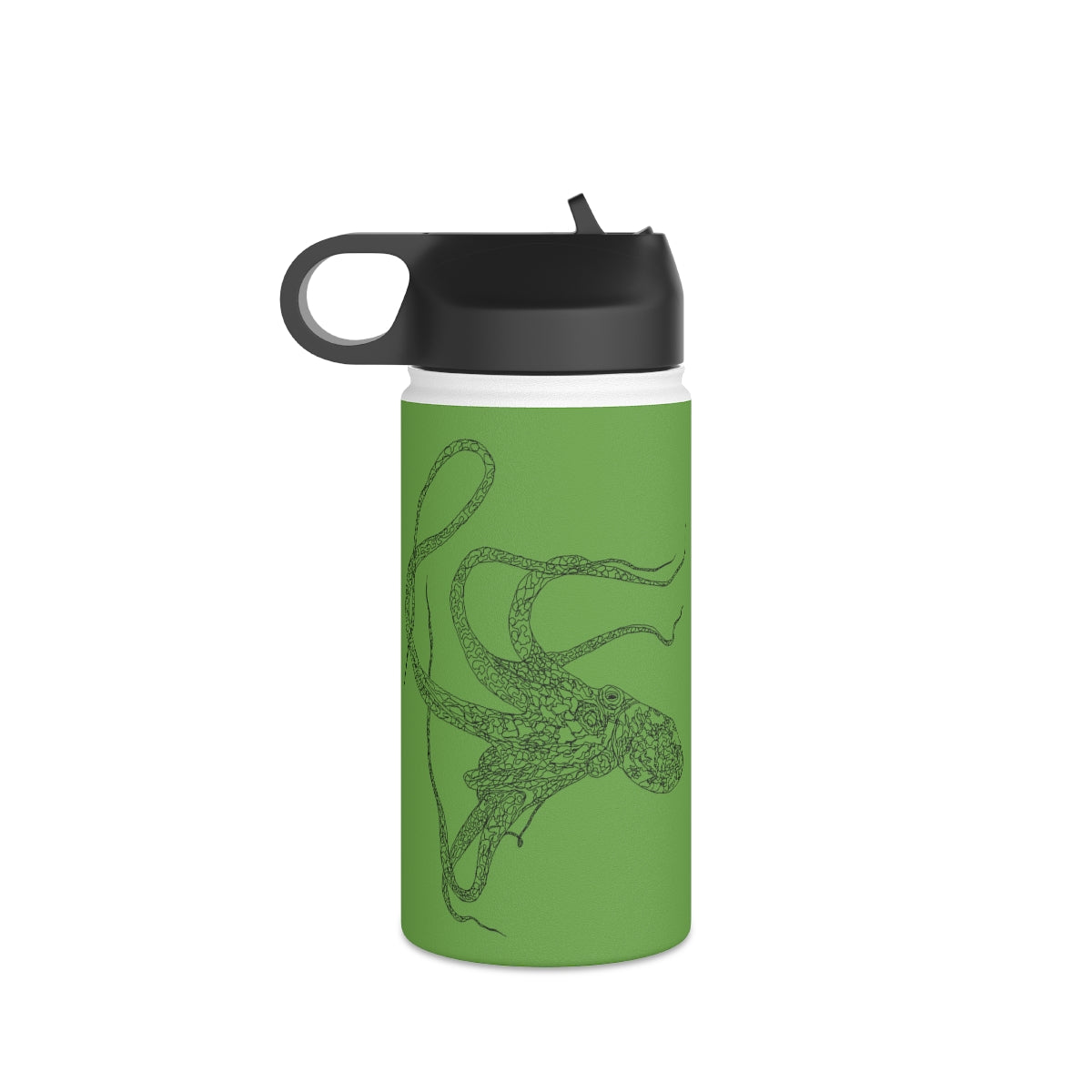 Heʻe (in ʻŌmaʻomaʻo/Green) - Stainless Steel Water Bottle