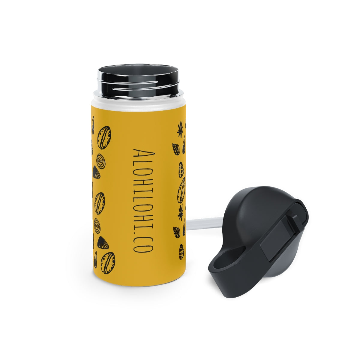 Pūpū (v) in Melemele/Yellow - Stainless Steel Water Bottle