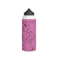 Pua Kenikeni (E) in ʻĀkala/Pink - Stainless Steel Water Bottle