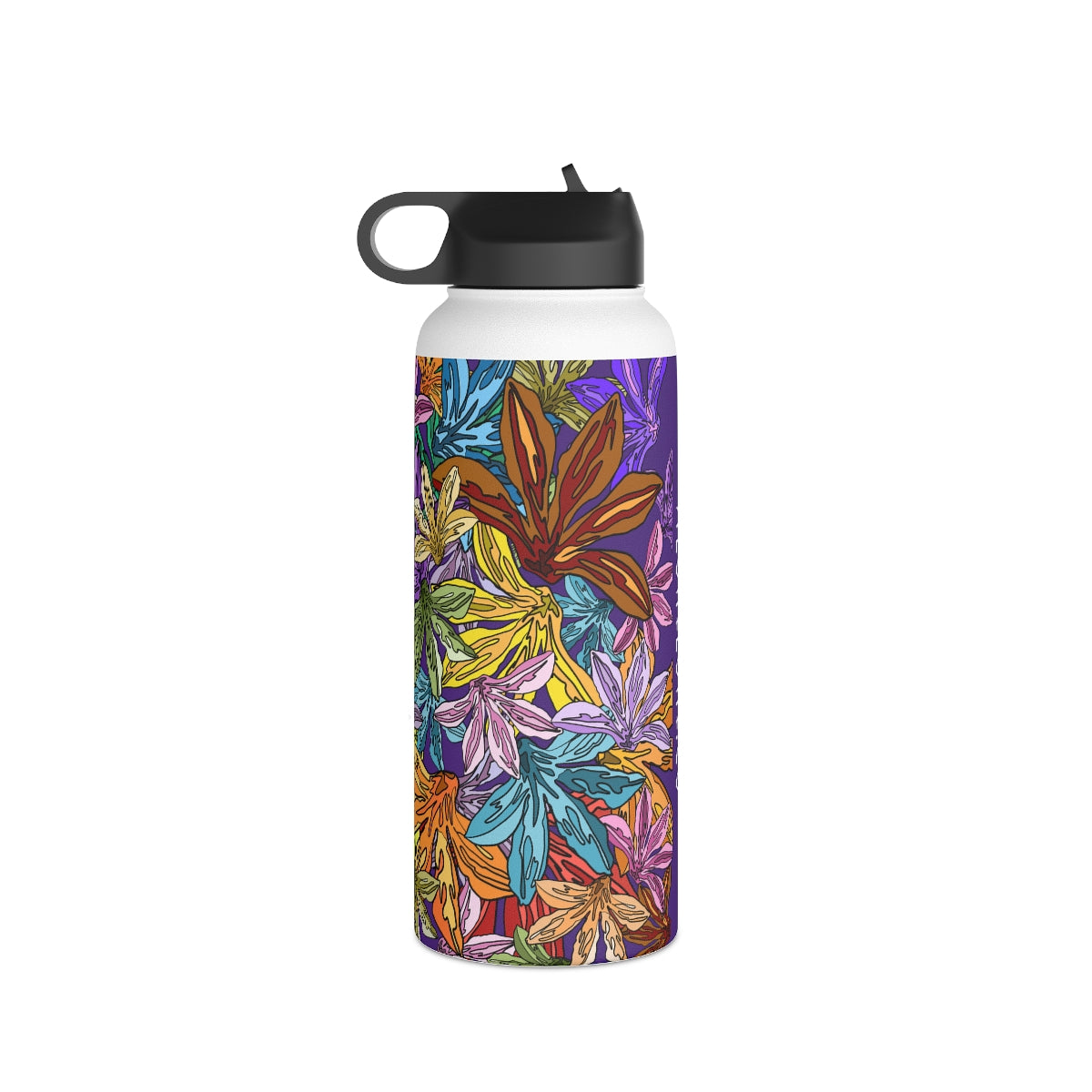 Naupaka (in Poni/Purple) - Stainless Steel Water Bottle