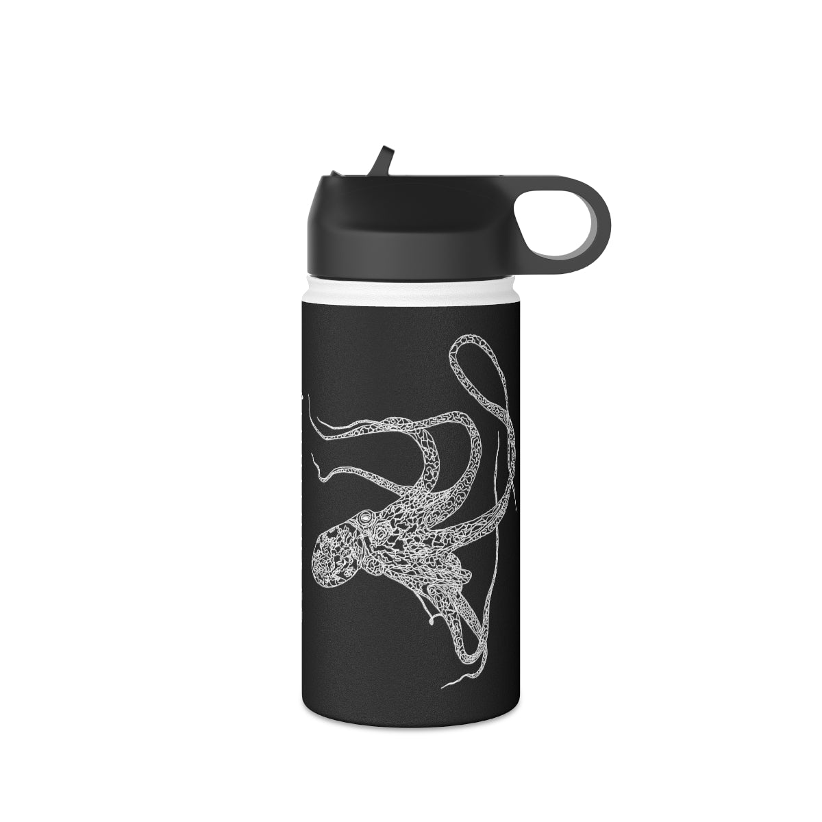 Heʻe (in ʻEleʻele/Black) - Stainless Steel Water Bottle