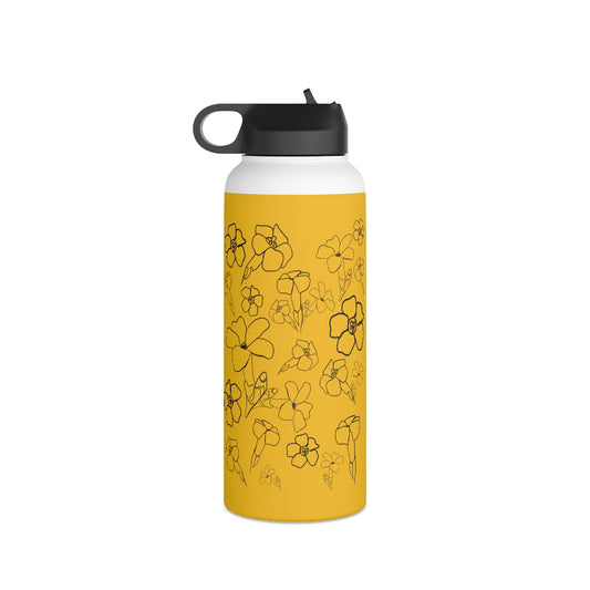 Pua Kenikeni in Melemele/Yellow - Stainless Steel Water Bottle