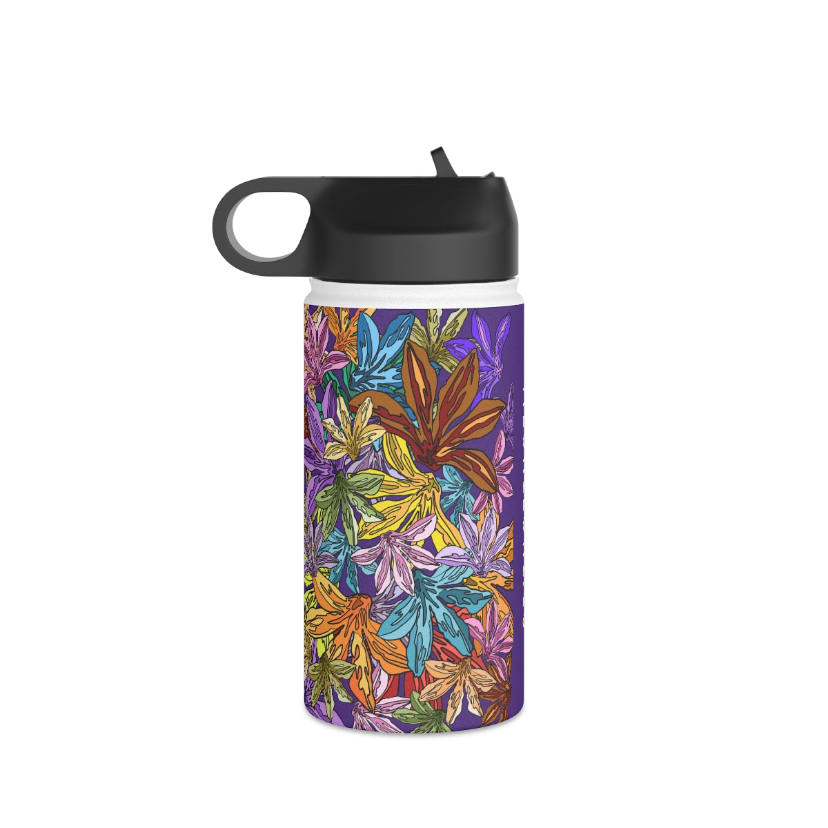 Naupaka (in Poni/Purple) - Stainless Steel Water Bottle