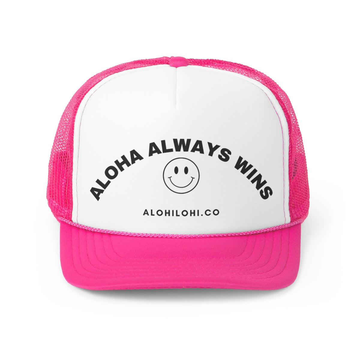 Aloha Always Wins - Smiley Face B&W