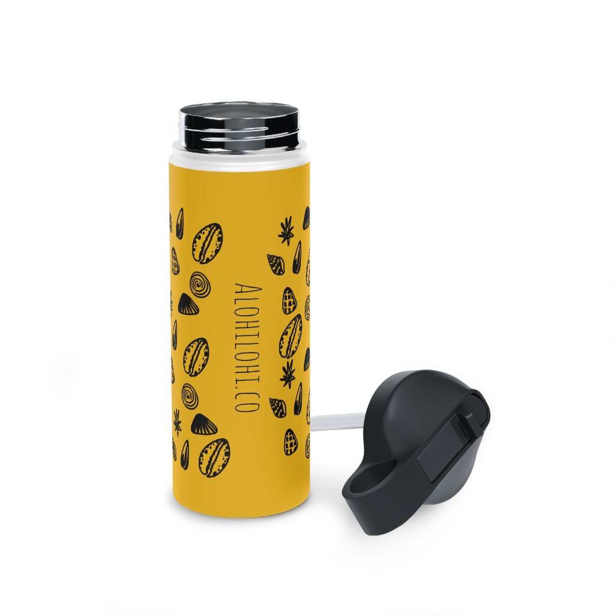 Pūpū (v) in Melemele/Yellow - Stainless Steel Water Bottle