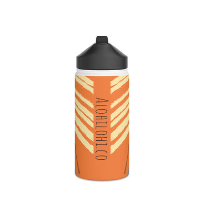 ʻŌkoholua in ʻAlani/Orange - Stainless Steel Water Bottle