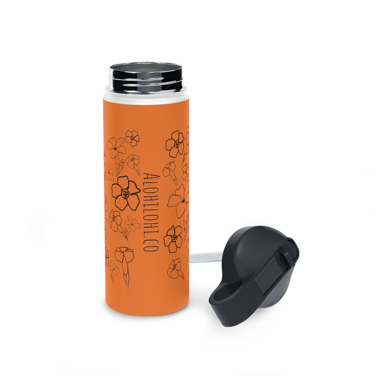 Pua Kenikeni in ʻAlani/Orange - Stainless Steel Water Bottle