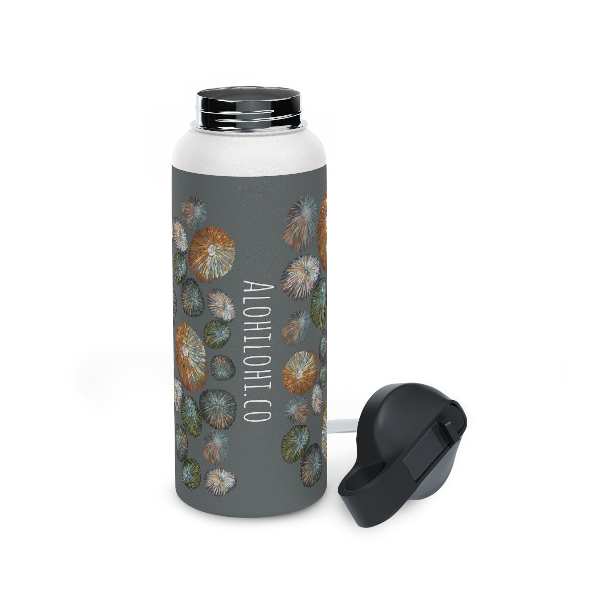 ʻOpihi (in Gray/ʻĀhinahina) - Stainless Steel Water Bottle