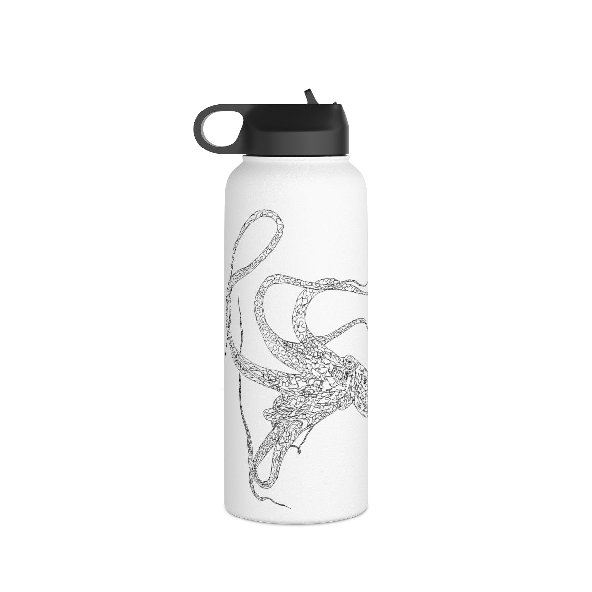 Heʻe (ʻEleʻele) - Stainless Steel Water Bottle