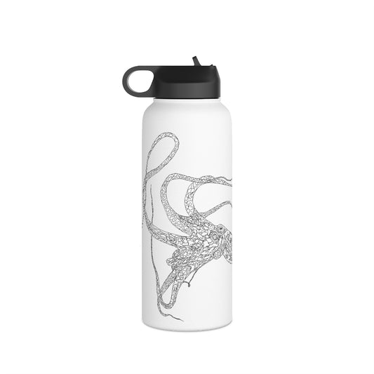 Heʻe (ʻEleʻele) - Stainless Steel Water Bottle