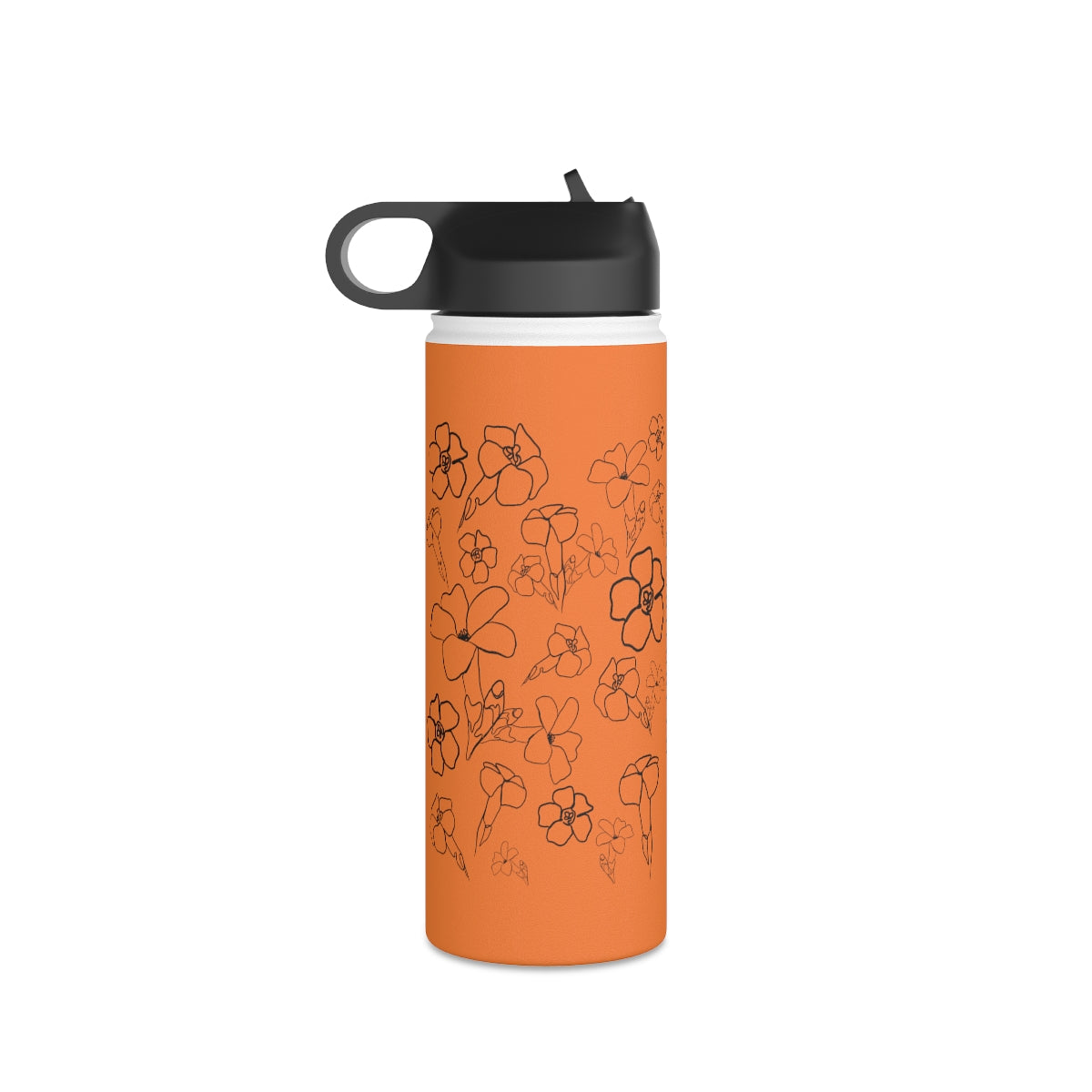 Pua Kenikeni in ʻAlani/Orange - Stainless Steel Water Bottle