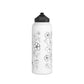 Pua Kenikeni (B&W) - Stainless Steel Water Bottle