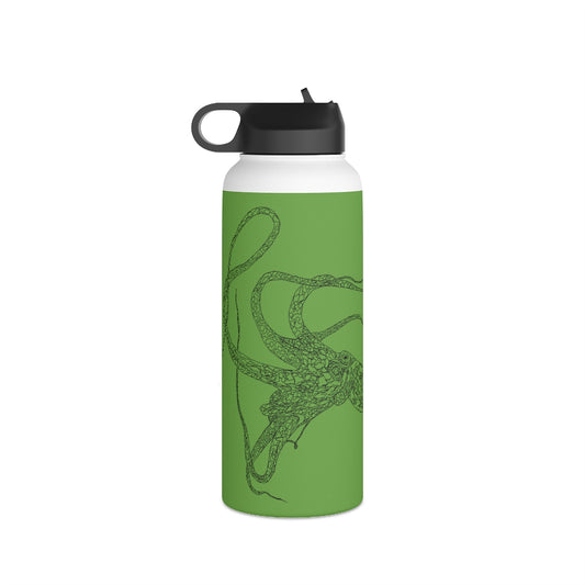 Heʻe (in ʻŌmaʻomaʻo/Green) - Stainless Steel Water Bottle