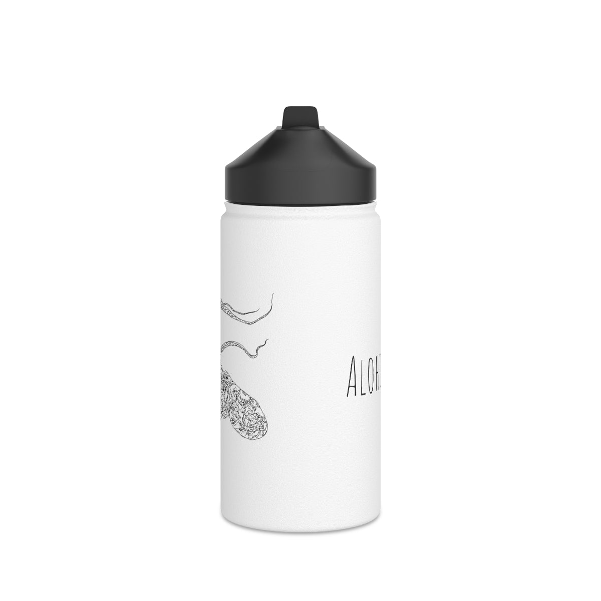 Heʻe (ʻEleʻele) - Stainless Steel Water Bottle