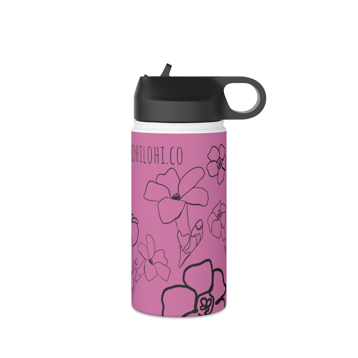 Pua Kenikeni (E) in ʻĀkala/Pink - Stainless Steel Water Bottle