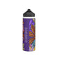 Naupaka (E) in Poni/Purple - Stainless Steel Water Bottle