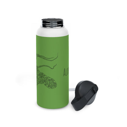 Heʻe (in ʻŌmaʻomaʻo/Green) - Stainless Steel Water Bottle