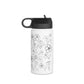 Pua Kenikeni (B&W) - Stainless Steel Water Bottle