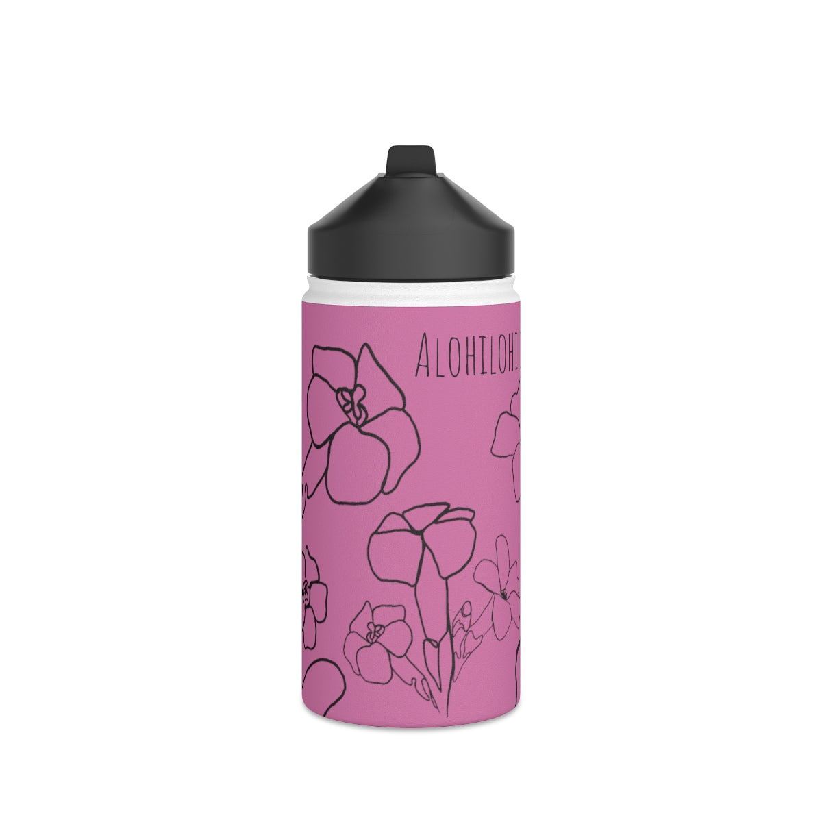 Pua Kenikeni (E) in ʻĀkala/Pink - Stainless Steel Water Bottle