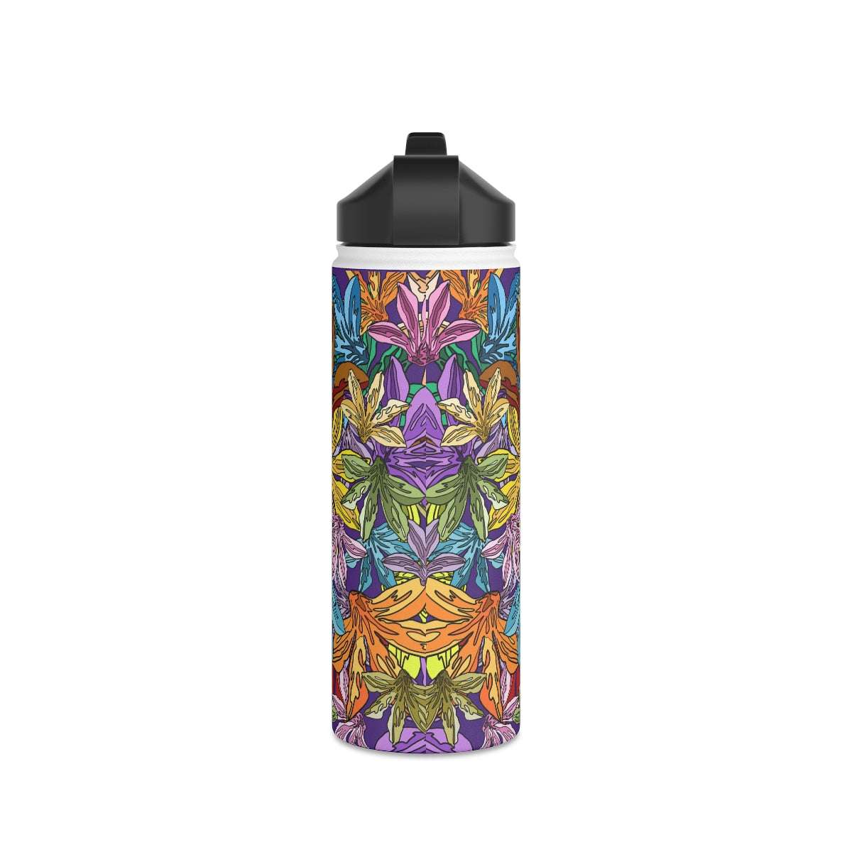 Naupaka (in Poni/Purple) - Stainless Steel Water Bottle