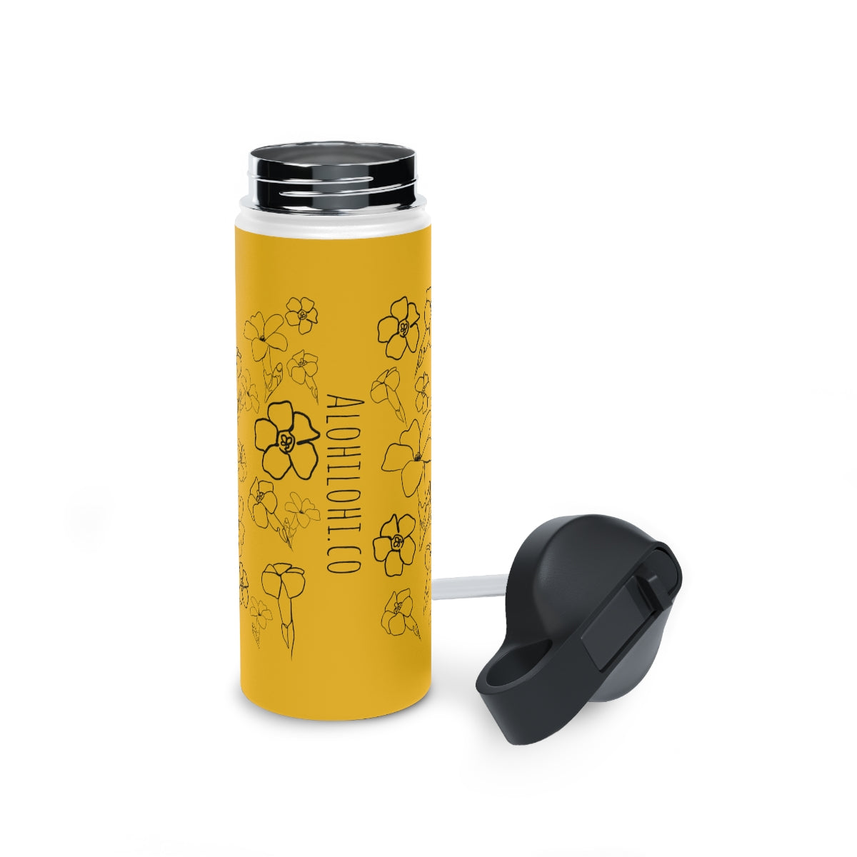 Pua Kenikeni in Melemele/Yellow - Stainless Steel Water Bottle