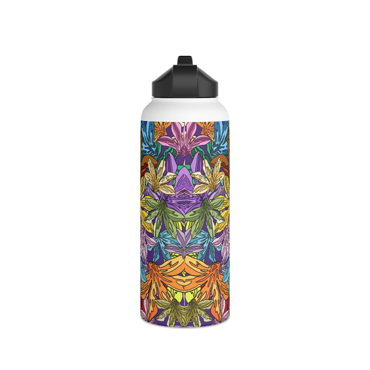 Naupaka (in Poni/Purple) - Stainless Steel Water Bottle