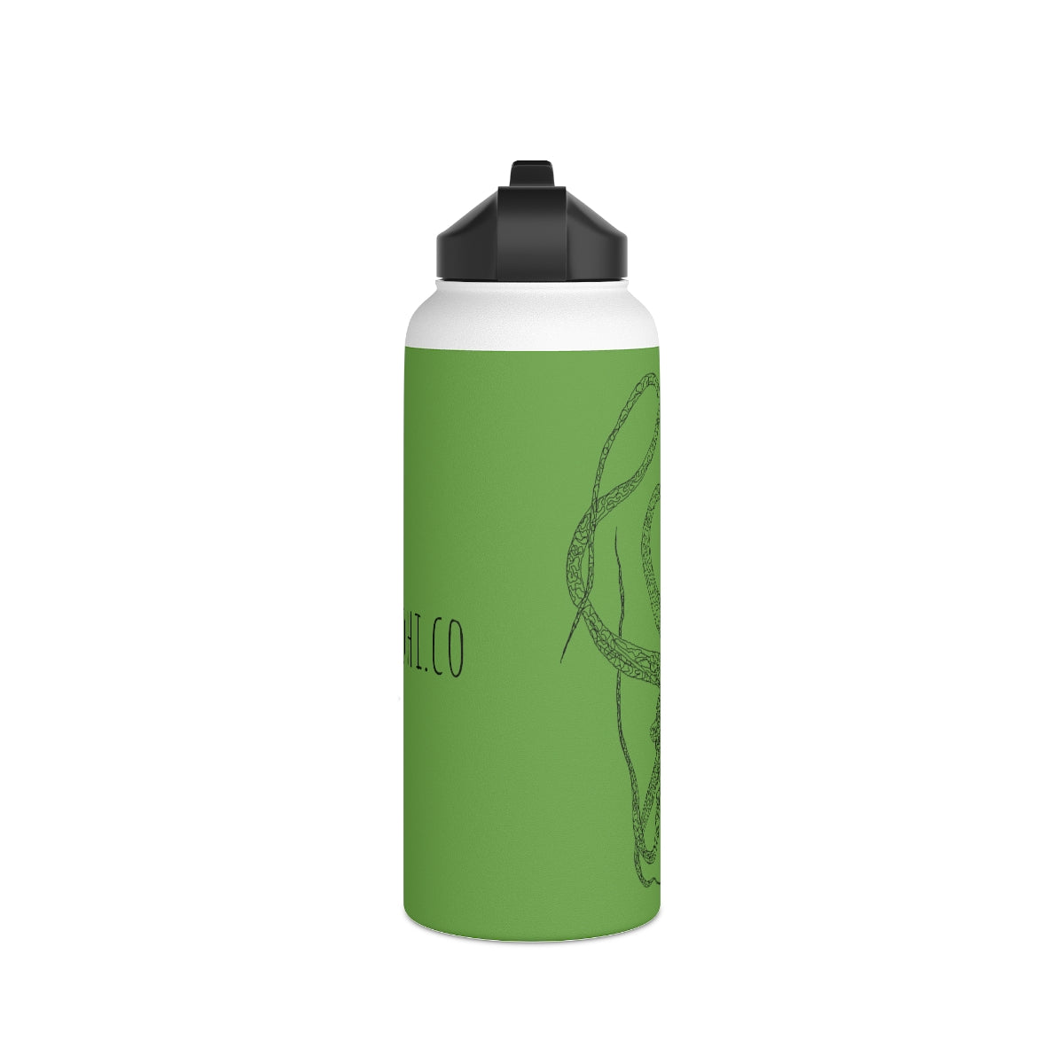 Heʻe (in ʻŌmaʻomaʻo/Green) - Stainless Steel Water Bottle