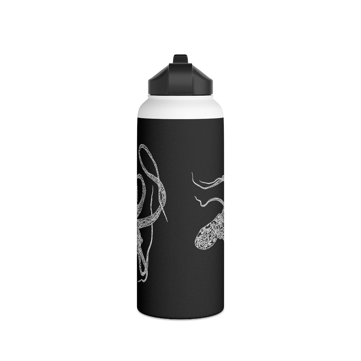 Heʻe (in ʻEleʻele/Black) - Stainless Steel Water Bottle