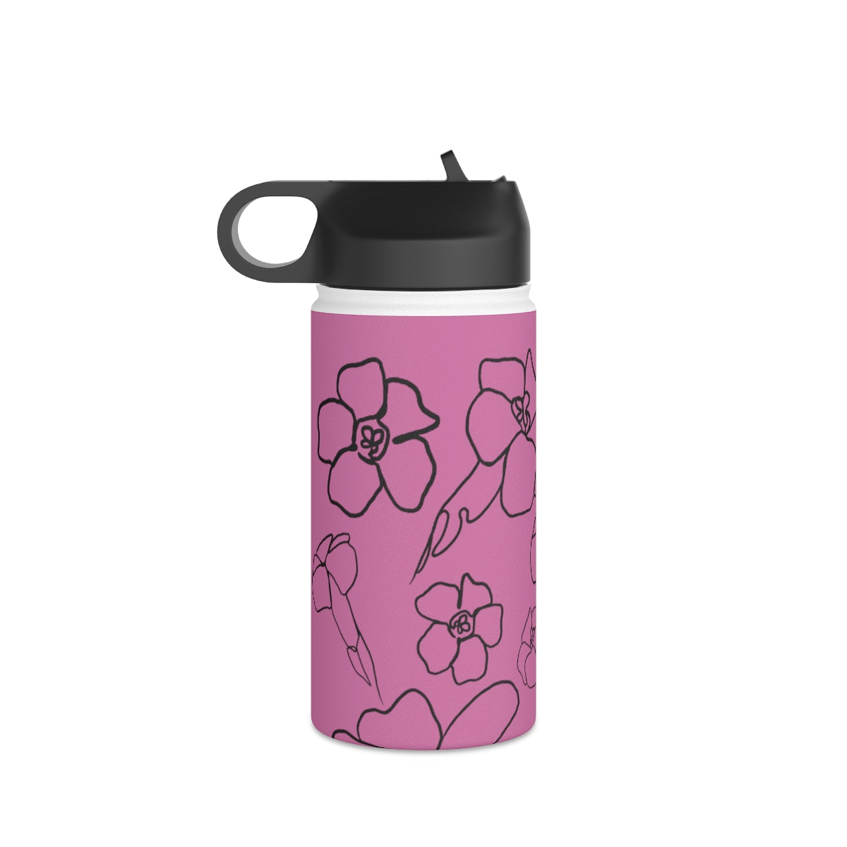 Pua Kenikeni (E) in ʻĀkala/Pink - Stainless Steel Water Bottle