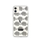 Manini (B&W) - Clear iPhone Case