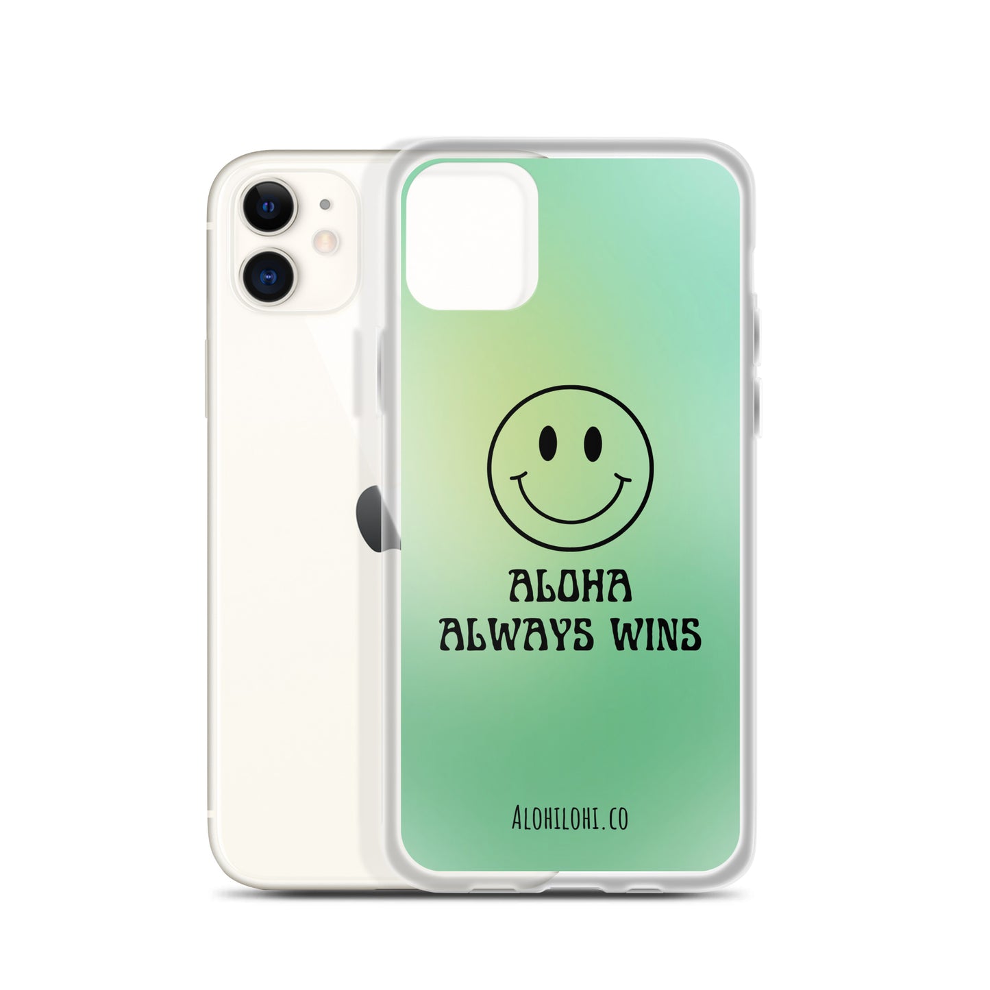 Aloha Always Wins (1) - Clear iPhone Case