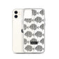 Manini (B&W) - Clear iPhone Case