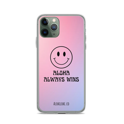 Aloha Always Wins (2) - Clear iPhone Case