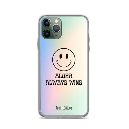 Aloha Always Wins (5) - Clear iPhone Case