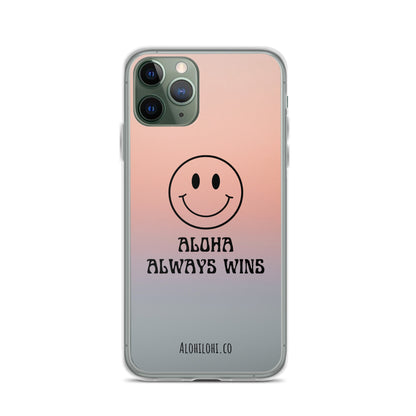 Aloha Always Wins (7) - Clear iPhone Case