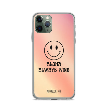 Aloha Always Wins (8) - Clear iPhone Case