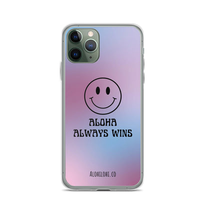 Aloha Always Wins (9) - Clear iPhone Case