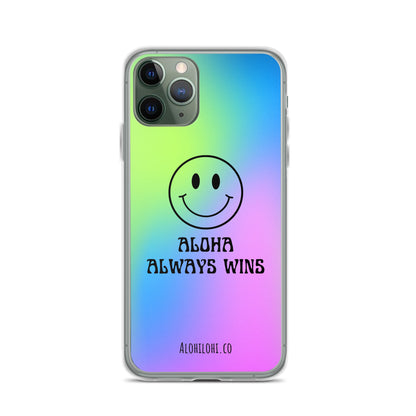 Aloha Always Wins (11) - Clear iPhone Case