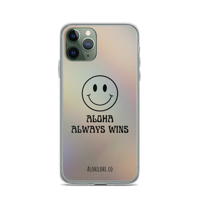 Aloha Always Wins (12) - Clear iPhone Case