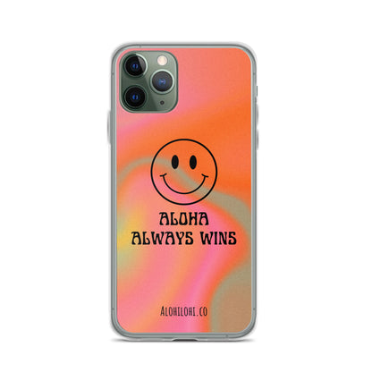 Aloha Always Wins (13) - Clear iPhone Case